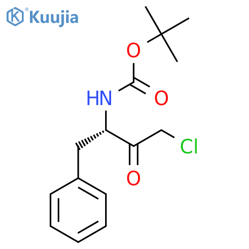 tert-butyl N-[(2S)-4-chloro-3-oxo-1-phenylbutan-2-yl]carbamate structure