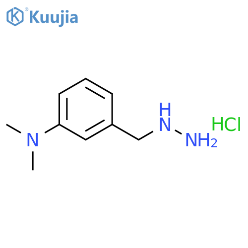 Benzenamine,3-(hydrazinylmethyl)-N,N-dimethyl-, hydrochloride (1:1) structure
