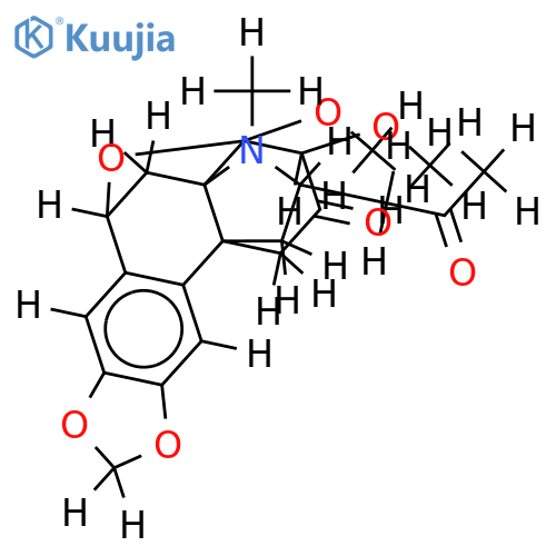 (7beta,8beta,10beta)-8,10-epoxy-7,8-dimethoxy-2,3-[methylenebis(oxy)]-16-propan-2-one-17-methyl-6-oxohasubanan structure