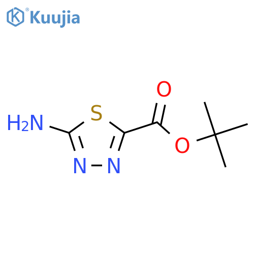 Tert-butyl 5-amino-1,3,4-thiadiazole-2-carboxylate structure