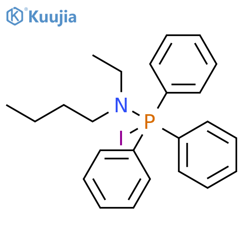 Phosphoranamine, N-butyl-N-ethyl-1-iodo-1,1,1-triphenyl- structure