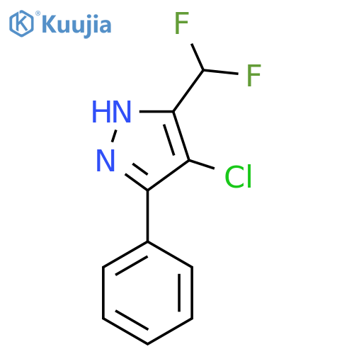 4-chloro-3-(difluoromethyl)-5-phenyl-1H-pyrazole structure