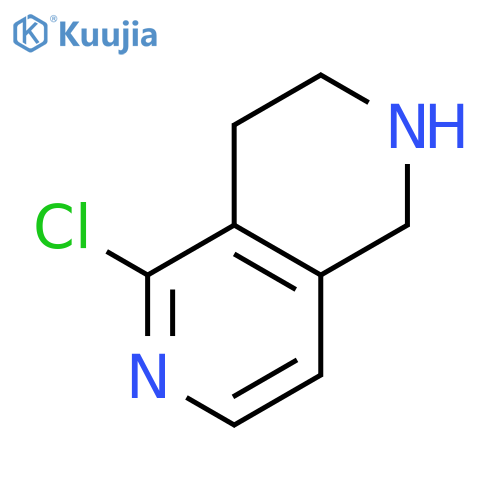 5-chloro-1,2,3,4-tetrahydro-2,6-naphthyridine structure