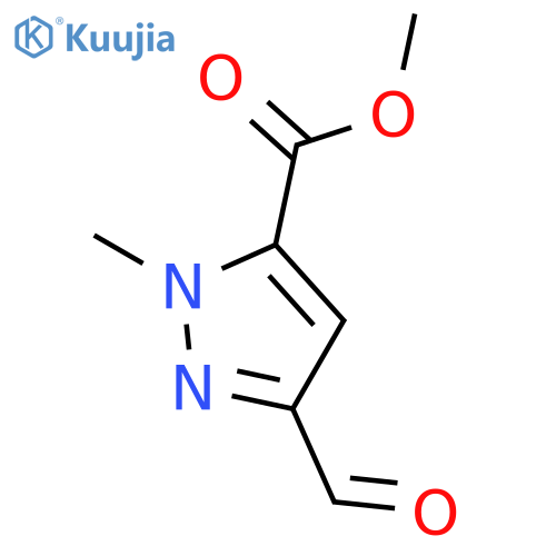 Methyl 3-formyl-1-methyl-1H-pyrazole-5-carboxylate structure