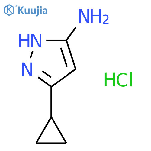 3-Cyclopropyl-1H-pyrazol-5-amine hydrochloride structure