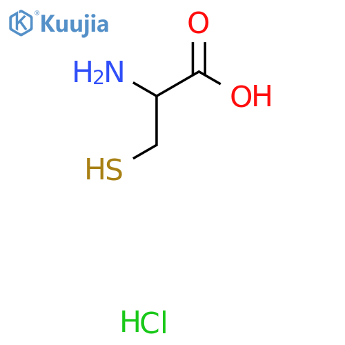 2-Amino-3-mercaptopropanoic acid hydrochloride structure