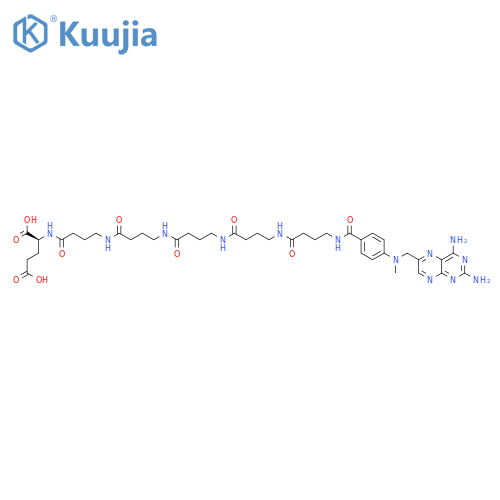 L-Glutamic acid,N-[26-[4-[[(2,4-diamino-6-pteridinyl)methyl]methylamino]phenyl]-1,6,11,16,21,26-hexaoxo-5,10,15,20,25-pentaazahexacos-1-yl]- structure