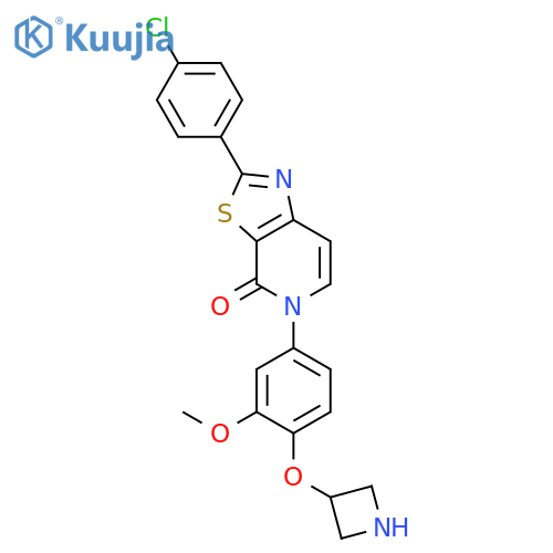 5-(4-(Azetidin-3-yloxy)-3-methoxyphenyl)-2-(4-chlorophenyl)thiazolo[5,4-c]pyridin-4(5h)-one structure