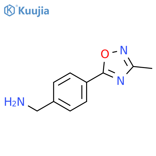 4-(3-methyl-1,2,4-oxadiazol-5-yl)phenylmethanamine structure