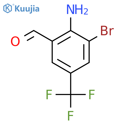 2-Amino-3-bromo-5-(trifluoromethyl)benzaldehyde structure
