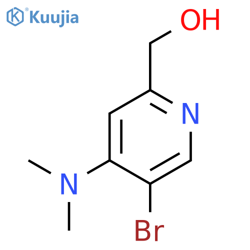 (5-Bromo-4-(dimethylamino)pyridin-2-yl)methanol structure