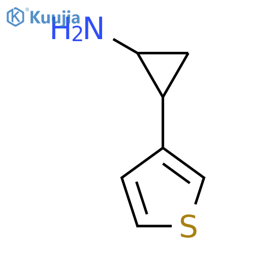 2-(Thiophen-3-yl)cyclopropan-1-amine structure