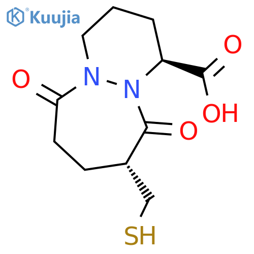 6H-Pyridazino[1,2-a][1,2]diazepine-1-carboxylic acid, octahydro-9-(mercaptomethyl)-6,10-dioxo-, (1S-trans)- structure