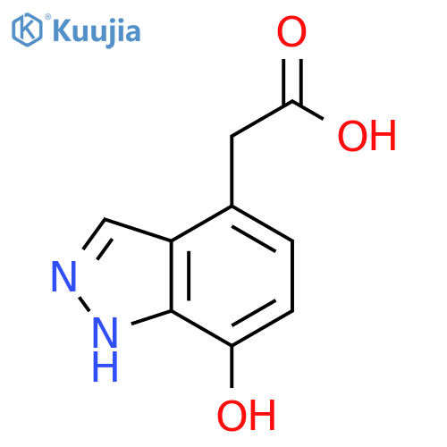1H-Indazole-4-acetic acid, 7-hydroxy- structure