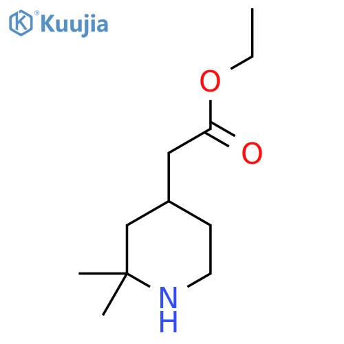 Ethyl 2-(2,2-dimethylpiperidin-4-yl)acetate structure