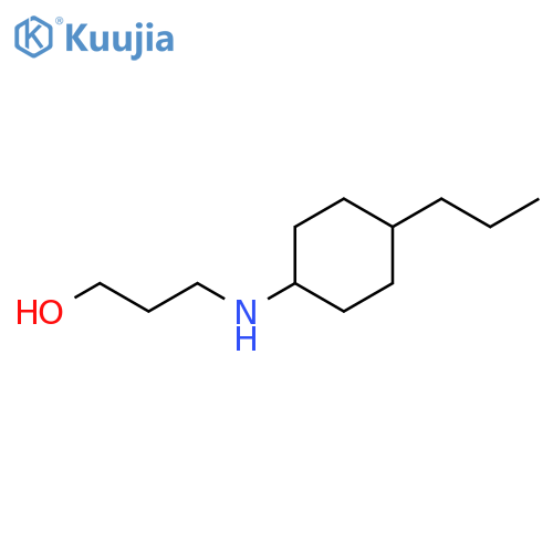 3-[(4-propylcyclohexyl)amino]propan-1-ol structure
