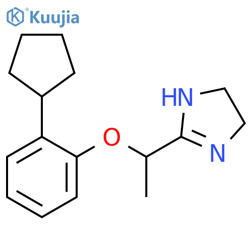 2-1-(2-Cyclopentylphenoxy)ethyl-4,5-dihydro-1H-imidazole structure