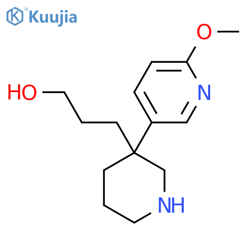 3-(6-Methoxy-3-pyridinyl)-3-Piperidinepropanol structure