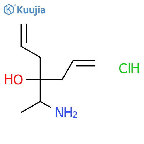 4-(1-Aminoethyl)-1,6-heptadien-4-ol Hydrochloride structure