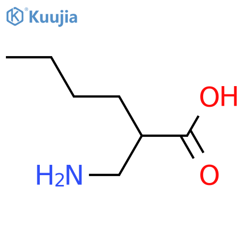 2-(aminomethyl)hexanoic acid structure