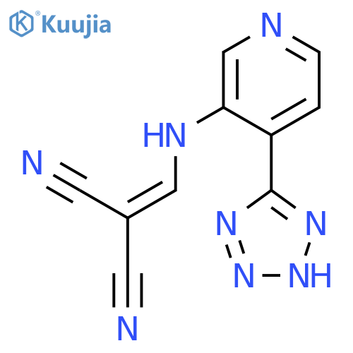 Propanedinitrile, [[[4-(1H-tetrazol-5-yl)-3-pyridinyl]amino]methylene]- structure