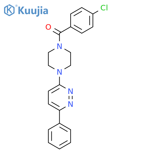 3-[4-(4-chlorobenzoyl)piperazin-1-yl]-6-phenylpyridazine structure