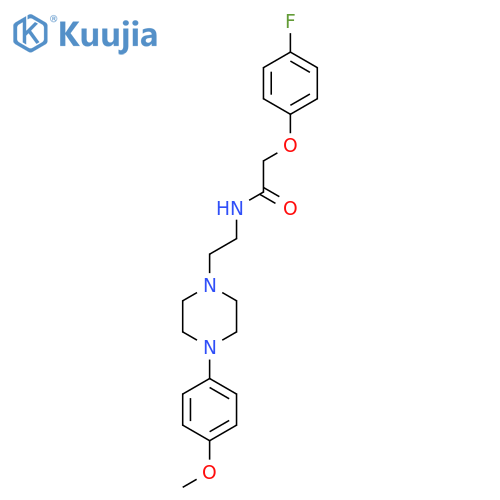 2-(4-fluorophenoxy)-N-{2-[4-(4-methoxyphenyl)piperazin-1-yl]ethyl}acetamide structure