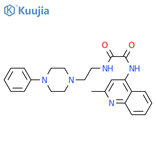 N-(2-methylquinolin-4-yl)-N'-[2-(4-phenylpiperazin-1-yl)ethyl]ethanediamide structure