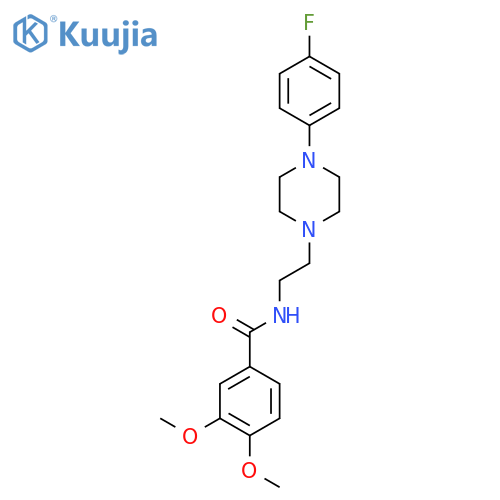 N-{2-[4-(4-fluorophenyl)piperazin-1-yl]ethyl}-3,4-dimethoxybenzamide structure