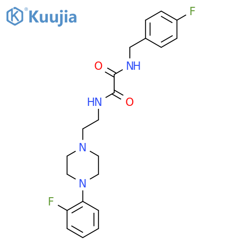 N'-[(4-fluorophenyl)methyl]-N-{2-[4-(2-fluorophenyl)piperazin-1-yl]ethyl}ethanediamide structure