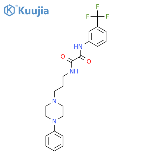 N-[3-(4-phenylpiperazin-1-yl)propyl]-N'-[3-(trifluoromethyl)phenyl]ethanediamide structure