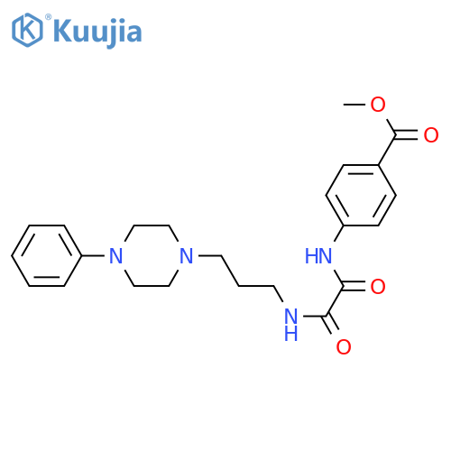 methyl 4-({[3-(4-phenylpiperazin-1-yl)propyl]carbamoyl}formamido)benzoate structure