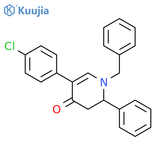 1-Benzyl-5-(4-chlorophenyl)-2-phenyl-2,3-dihydropyridin-4(1H)-one structure