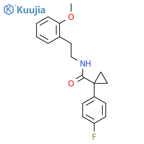1-(4-fluorophenyl)-N-[2-(2-methoxyphenyl)ethyl]cyclopropane-1-carboxamide structure