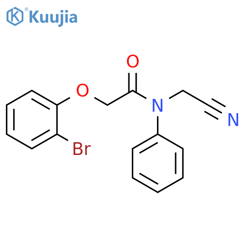 2-(2-Bromophenoxy)-N-(cyanomethyl)-N-phenylacetamide structure