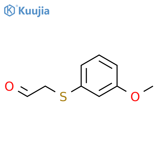 (3-Methoxyphenylsulphanyl)acetaldehyde structure
