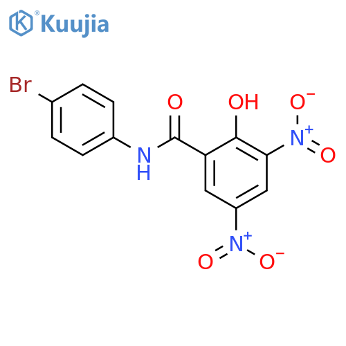 Benzamide,N-(4-bromophenyl)-2-hydroxy-3,5-dinitro- structure