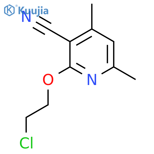 2-(2-Chloroethoxy)-4,6-dimethylnicotinonitrile structure