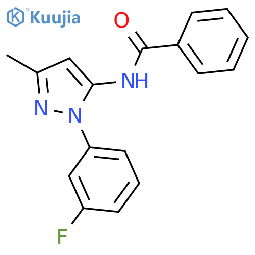 Benzamide, N-[1-(3-fluorophenyl)-3-methyl-1H-pyrazol-5-yl]- structure