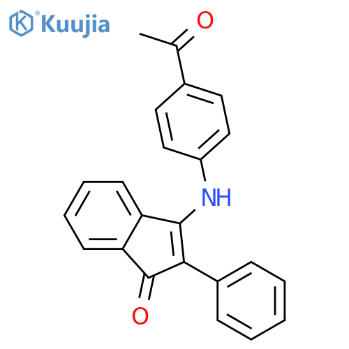 3-(4-Acetylanilino)-2-phenyl-1H-inden-1-one structure