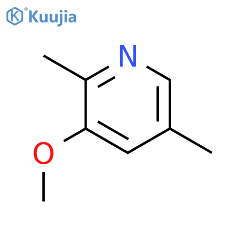 Pyridine,3-methoxy-2,5-dimethyl- structure