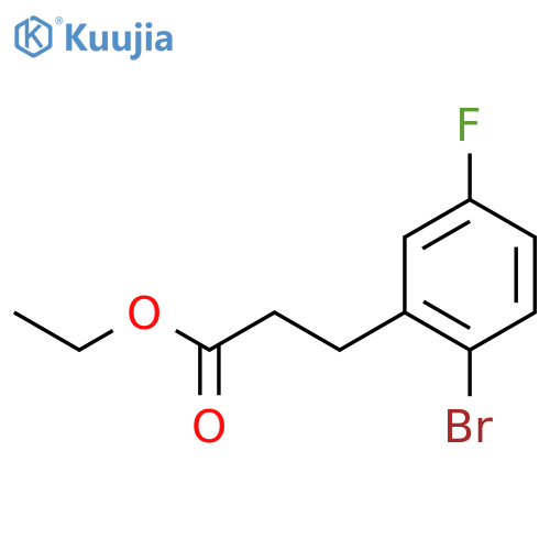Ethyl 3-(2-bromo-5-fluorophenyl)propanoate structure