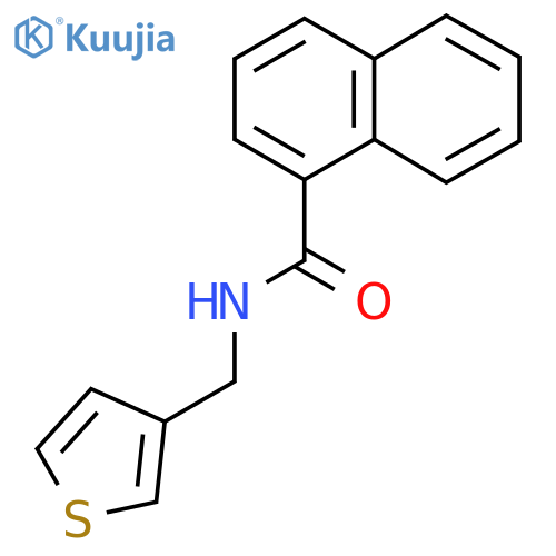 N-[(thiophen-3-yl)methyl]naphthalene-1-carboxamide structure