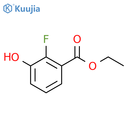 Benzoic acid, 2-fluoro-3-hydroxy-, ethyl ester structure