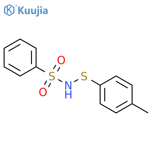 Benzenesulfonamide, N-[(4-methylphenyl)thio]- structure