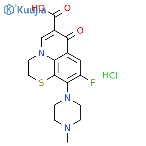 Rufloxacin hydrochloride structure
