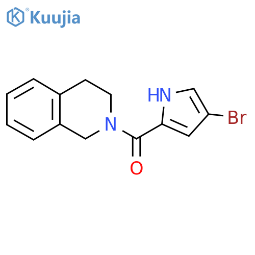 2-(4-Bromo-1H-pyrrole-2-carbonyl)-1,2,3,4-tetrahydroisoquinoline structure