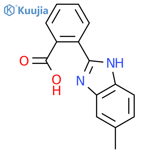 2-(6-methyl-1H-1,3-benzodiazol-2-yl)benzoic acid structure