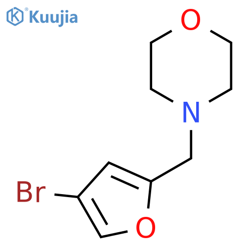 4-((4-Bromofuran-2-yl)methyl)morpholine structure