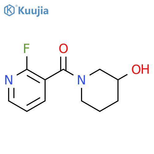 (2-Fluoropyridin-3-yl)(3-hydroxypiperidin-1-yl)methanone structure
